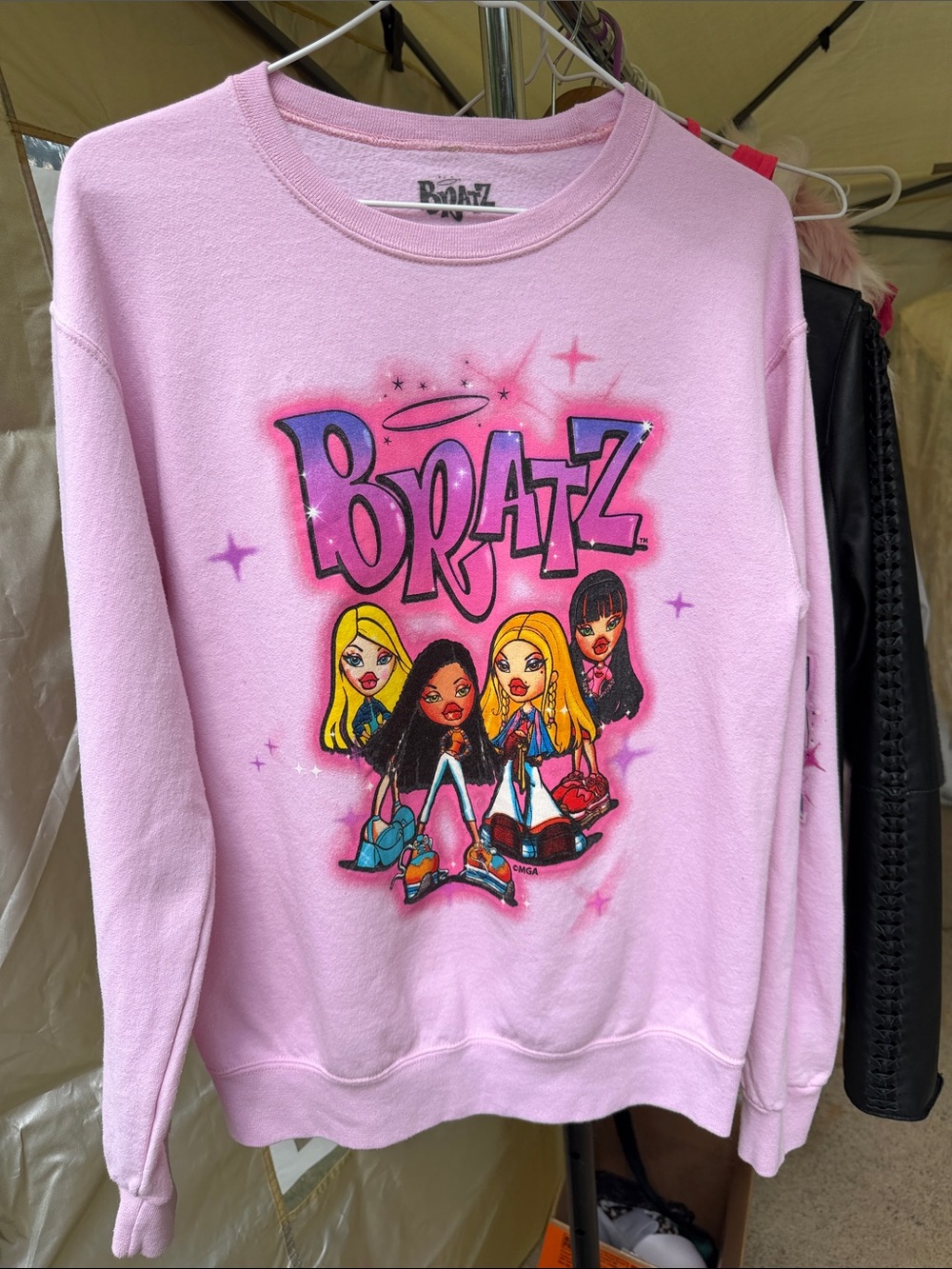 Bratz Graphic Crewneck Sweatshirt - Pink